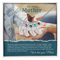 To Our Mother - Special Bond - Custom Baby Feet Necklace with Birthstones