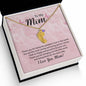 To the Greatest Mom in the World from Son - Custom Baby Foot Necklace with Birthstone