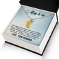 Mom to Be from Husband - Custom Baby Foot Necklace with Birthstone