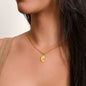 To My Loving Mom from Son - Custom Baby Foot Necklace with Birthstone