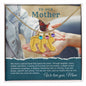 To Our Mother - Special Bond - Custom Baby Feet Necklace with Birthstones