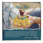 To My Mother - Special Bond - Custom Baby Feet Necklace with Birthstone