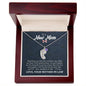 To a New Mom from Mother-in-Law - Custom Baby Foot Necklace with Birthstone