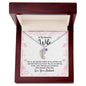 To My Beautiful Wife - Custom Baby Feet Necklace with Birthstone