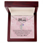 To the Greatest Mom in the World from Son - Custom Baby Foot Necklace with Birthstone