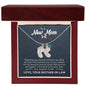 To a New Mom from Mother-in-Law - Custom Baby Foot Necklace with Birthstone
