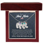 To a New Mom from Mother-in-Law - Custom Baby Foot Necklace with Birthstone