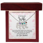To My Beautiful Wife - Custom Baby Feet Necklace with Birthstone