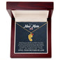 To a New Mom from Mother-in-Law - Custom Baby Foot Necklace with Birthstone