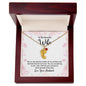 To My Beautiful Wife - Custom Baby Feet Necklace with Birthstone