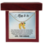 Mom to Be from Husband - Custom Baby Foot Necklace with Birthstone