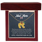 To a New Mom from Mother-in-Law - Custom Baby Foot Necklace with Birthstone