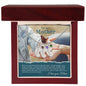 To My Mother - Special Bond - Custom Baby Feet Necklace with Birthstone