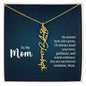 To My Mom My Forever Sunshine - Flower Name Necklace
