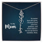 To My Mom My Forever Sunshine - Flower Name Necklace