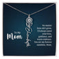 To My Mom My Forever Sunshine - Flower Name Necklace
