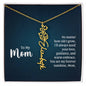 To My Mom My Forever Sunshine - Flower Name Necklace