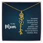 To My Mom My Forever Sunshine - Flower Name Necklace