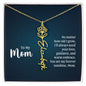 To My Mom My Forever Sunshine - Flower Name Necklace