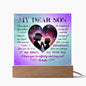 My Dear Son - Acrylic Square Plaque