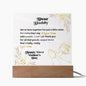 Happy First Father's Day Acrylic Square Plaque