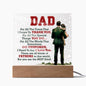 I Love You Dad Acrylic Square Plaque