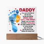 Happy 1st Father's Day Acrylic Square Plaque