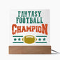 Fantasy Football Champion - Acrylic Square Plaque