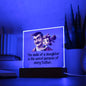 The Smile of a Daughter - Acrylic Square Plaque