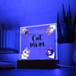 Cat Mom - Acrylic Square Plaque