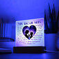 My Dear Son - Acrylic Square Plaque