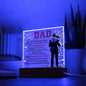I Love You Dad Acrylic Square Plaque