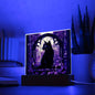 Black Cat Acrylic Square Plaque