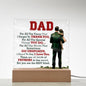 I Love You Dad Acrylic Square Plaque