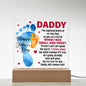 Happy 1st Father's Day Acrylic Square Plaque