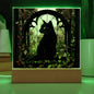 Black Cat Acrylic Square Plaque