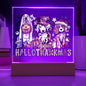 Happy Hallothankmas - Acrylic Square Plaque