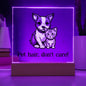 Pet Hair - Acrylic Square Plaque
