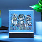 Happy Hallothankmas - Acrylic Square Plaque
