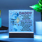 Happy 1st Father's Day Acrylic Square Plaque