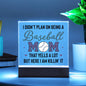 Baseball Mom - Acrylic Square Plaque