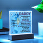 Happy 1st Father's Day Acrylic Square Plaque