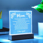 Mom You Gave Me the Confidence - Acrylic Square Plaque