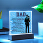 I Love You Dad Acrylic Square Plaque