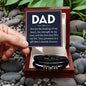 Gift for Dad - The Beating of My Heart - Love You Forever Bracelet