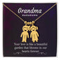 Gift for Grandma - Beautiful Garden - Kid Charm Necklace