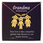 Gift for Grandma - Beautiful Garden - Kid Charm Necklace