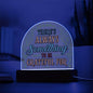 Grateful - Acrylic Dome Plaque