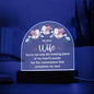My Dear Wife - Acrylic Dome Plaque