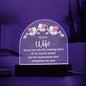 My Dear Wife - Acrylic Dome Plaque